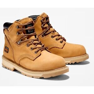 Timberland Pro Pitboss 6 Steel Toe Wheat Work Boots Mens 8.5 M